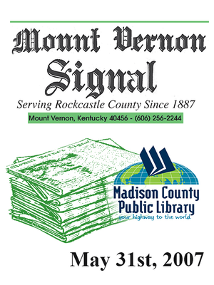 cover image of Mount Vernon Signal 05/31/2007